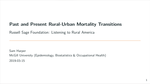 Past and present rural-urban mortality transitions